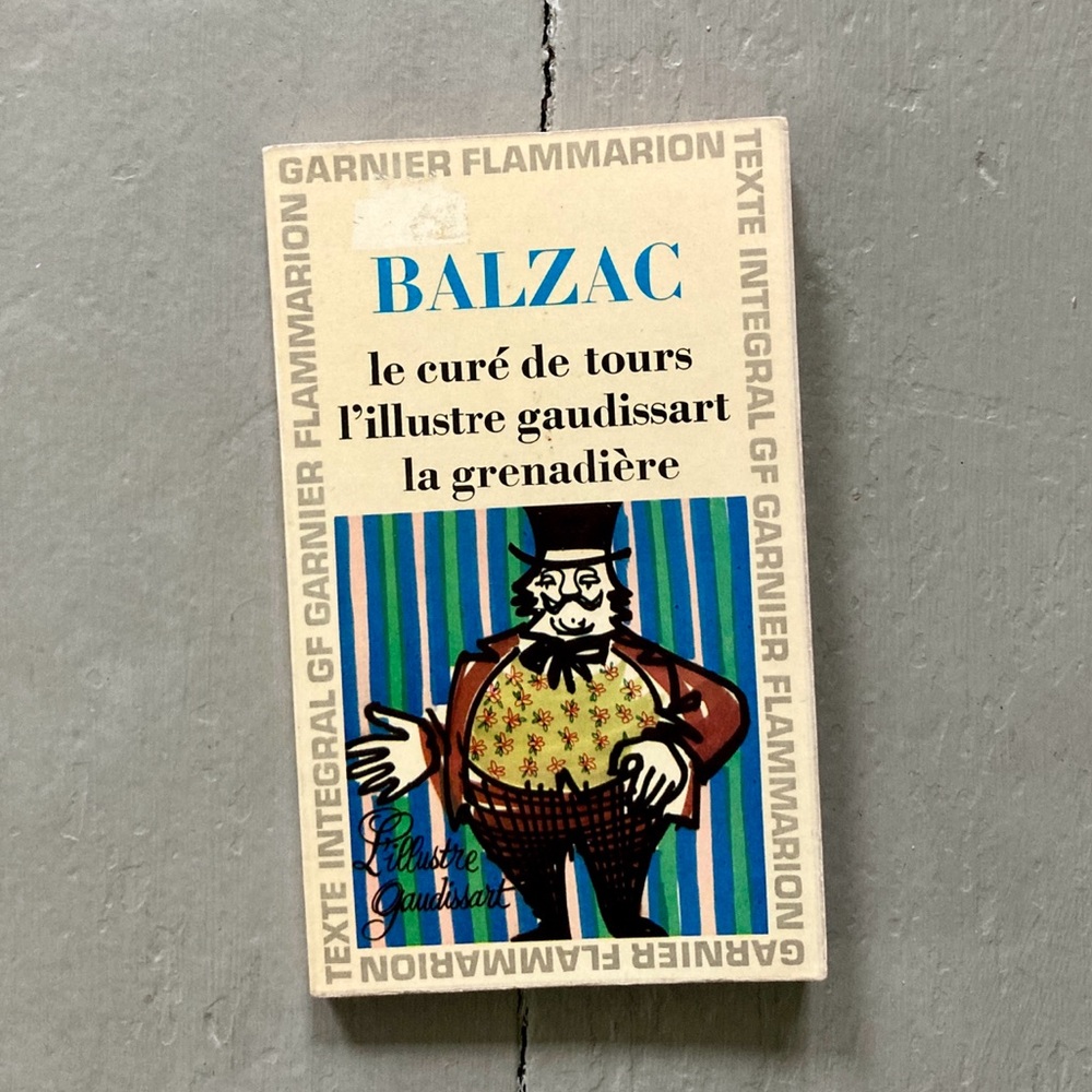 1968 Balzac Garnier Flammarion Paris Fiction Human Comedy Le Cure de Tours